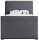 Dillard Grey Velvet Twin Bed from Meridian - Luna Furniture