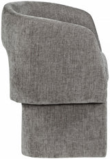 Grey Emmet Chenille Fabric Dining Chair / Accent Chair from Meridian - Luna Furniture