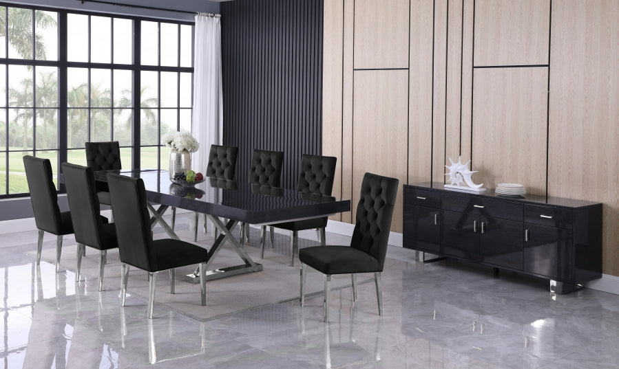 Excel Grey Extendable 2 Leaf Dining Table from Meridian - Luna Furniture