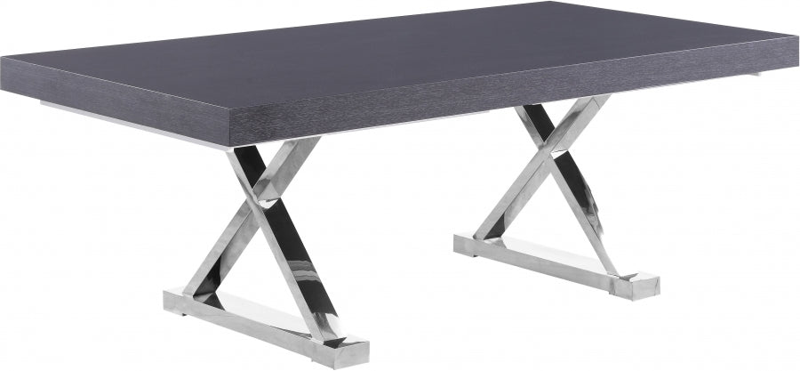 Excel Grey Extendable 2 Leaf Dining Table from Meridian - Luna Furniture