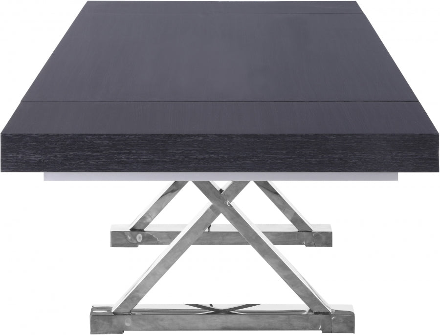 Excel Grey Extendable 2 Leaf Dining Table from Meridian - Luna Furniture