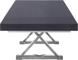 Excel Grey Extendable 2 Leaf Dining Table from Meridian - Luna Furniture