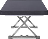 Excel Grey Extendable 2 Leaf Dining Table from Meridian - Luna Furniture