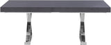 Excel Grey Extendable 2 Leaf Dining Table from Meridian - Luna Furniture