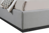 Grey Flynn Linen Textured Fabric King Bed from Meridian - Luna Furniture