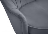 Gardenia Grey Velvet Sofa from Meridian - Luna Furniture