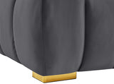 Gwen Grey Velvet Chair from Meridian - Luna Furniture