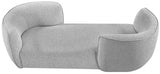 Hilton Grey Boucle Fabric Chaise Lounge from Meridian - Luna Furniture