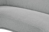 Hyde Grey Boucle Fabric Loveseat from Meridian - Luna Furniture