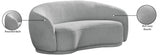 Hyde Grey Boucle Fabric Loveseat from Meridian - Luna Furniture