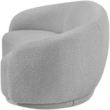 Hyde Grey Boucle Fabric Loveseat from Meridian - Luna Furniture