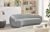 Hyde Grey Boucle Fabric Sofa from Meridian - Luna Furniture