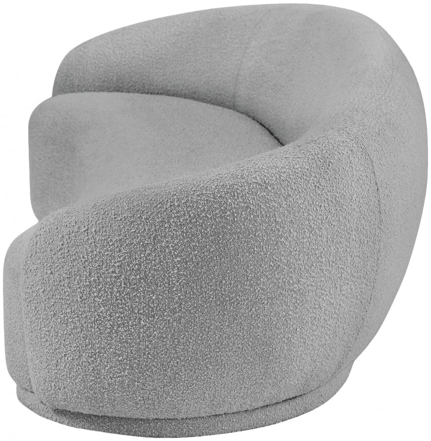 Hyde Grey Boucle Fabric Sofa from Meridian - Luna Furniture