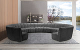 Infinity Grey Modular 11-Piece Sectional from Meridian - Luna Furniture