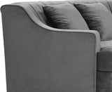 Jackson Grey Velvet 2pc. Sectional from Meridian - Luna Furniture