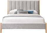 Grey Kona Fabric Queen Bed from Meridian - Luna Furniture