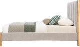 Grey Kona Fabric Twin Twin Bed from Meridian - Luna Furniture