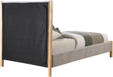 Grey Kona Fabric Twin Twin Bed from Meridian - Luna Furniture