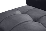 Limitless Grey Modular Velvet 15-Piece Sectional from Meridian - Luna Furniture