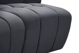 Limitless Grey Modular Velvet Loveseat from Meridian - Luna Furniture