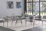 Madelyn Grey Velvet Dining Chair, Set of 2 from Meridian - Luna Furniture