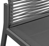 Maldives Grey Outdoor Patio Dining Side Chair, Set of 2 from Meridian - Luna Furniture