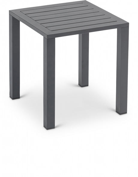 Maldives Grey Outdoor Patio End Table from Meridian - Luna Furniture