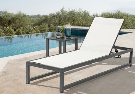 Maldives Grey Outdoor Patio End Table from Meridian - Luna Furniture