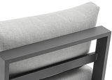 Maldives Grey Waterproof Fabric Outdoor Modular Accent Chair from Meridian - Luna Furniture