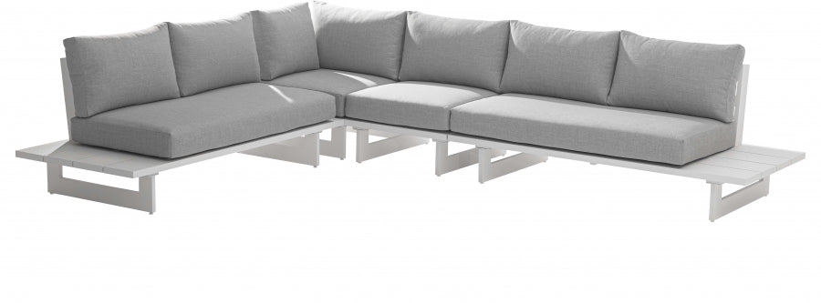 Maldives Grey Waterproof Fabric Outdoor Modular Sectional from Meridian - Luna Furniture