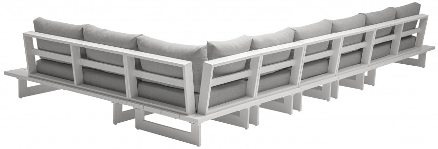 Maldives Grey Waterproof Fabric Outdoor Modular Sectional from Meridian - Luna Furniture