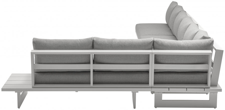 Maldives Grey Waterproof Fabric Outdoor Modular Sectional from Meridian - Luna Furniture