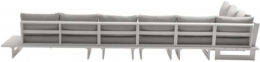 Maldives Grey Waterproof Fabric Outdoor Modular Sectional from Meridian - Luna Furniture