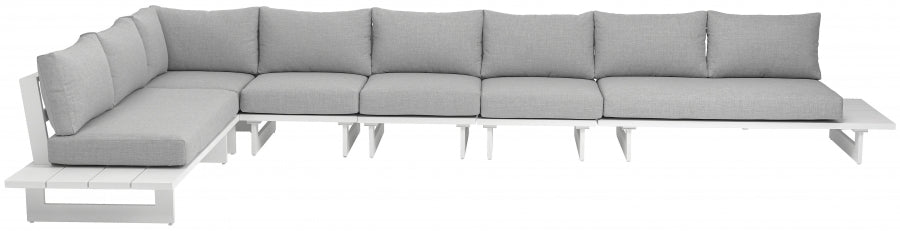 Maldives Grey Waterproof Fabric Outdoor Modular Sectional from Meridian - Luna Furniture