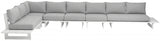 Maldives Grey Waterproof Fabric Outdoor Modular Sectional from Meridian - Luna Furniture