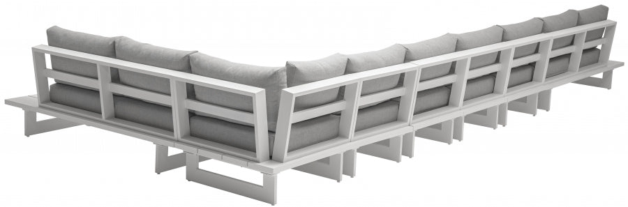 Maldives Grey Waterproof Fabric Outdoor Modular Sectional from Meridian - Luna Furniture