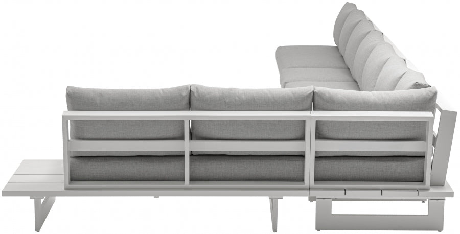 Maldives Grey Waterproof Fabric Outdoor Modular Sectional from Meridian - Luna Furniture