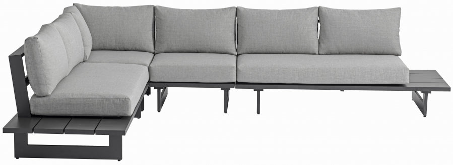 Maldives Grey Waterproof Fabric Outdoor Modular Sectional from Meridian - Luna Furniture