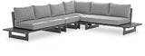 Maldives Grey Waterproof Fabric Outdoor Modular Sectional from Meridian - Luna Furniture