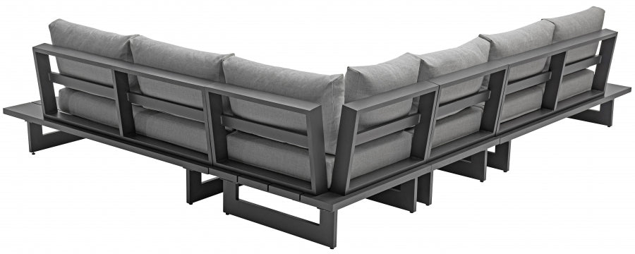 Maldives Grey Waterproof Fabric Outdoor Modular Sectional from Meridian - Luna Furniture