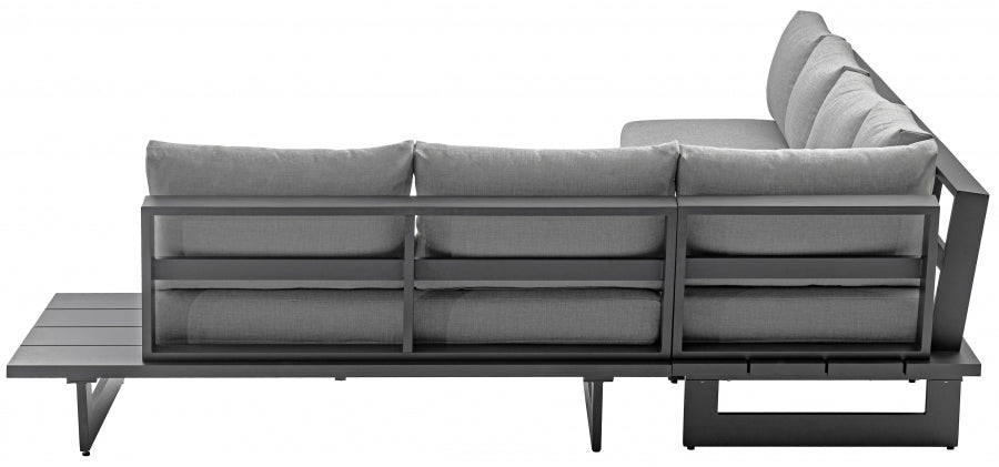 Maldives Grey Waterproof Fabric Outdoor Modular Sectional from Meridian - Luna Furniture