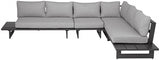 Maldives Grey Waterproof Fabric Outdoor Modular Sectional from Meridian - Luna Furniture