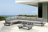 Maldives Grey Waterproof Fabric Outdoor Modular Sectional from Meridian - Luna Furniture