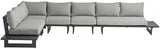 Maldives Grey Waterproof Fabric Outdoor Modular Sectional from Meridian - Luna Furniture