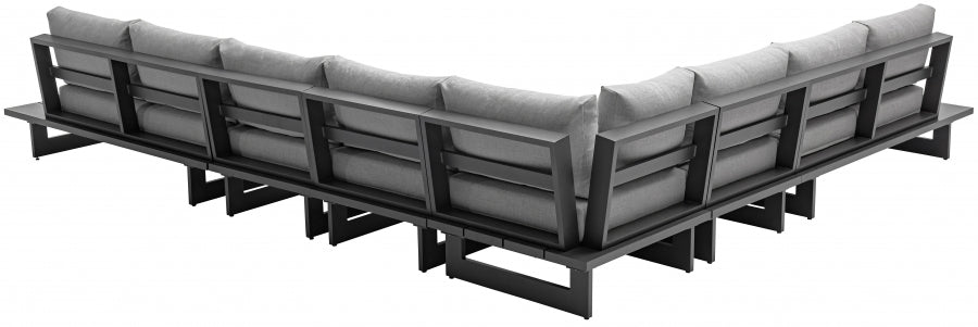 Maldives Grey Waterproof Fabric Outdoor Modular Sectional from Meridian - Luna Furniture