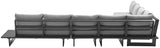 Maldives Grey Waterproof Fabric Outdoor Modular Sectional from Meridian - Luna Furniture