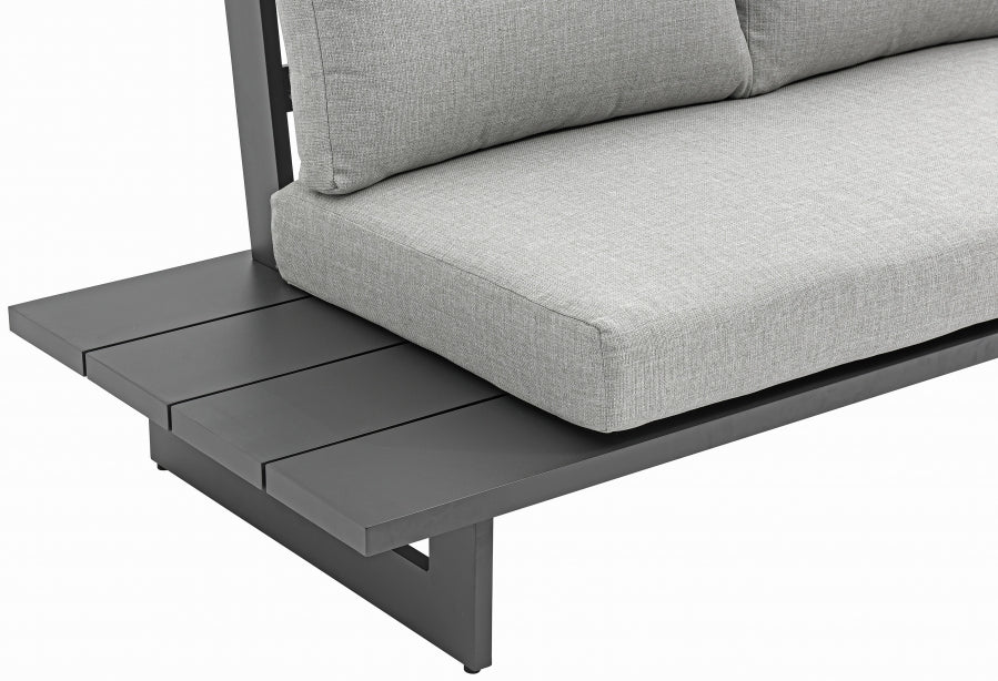 Maldives Grey Waterproof Fabric Outdoor Modular Sectional from Meridian - Luna Furniture