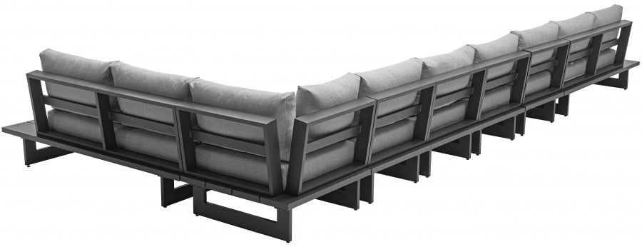 Maldives Grey Waterproof Fabric Outdoor Modular Sectional from Meridian - Luna Furniture