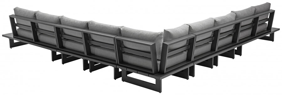 Maldives Grey Waterproof Fabric Outdoor Modular Sectional from Meridian - Luna Furniture