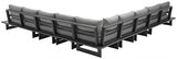 Maldives Grey Waterproof Fabric Outdoor Modular Sectional from Meridian - Luna Furniture